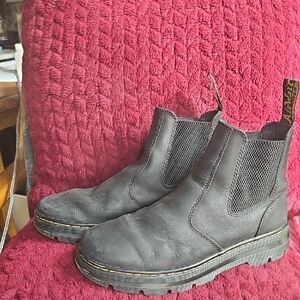 Dr. Martens Black Leather pull On Boots Size US L8 M7